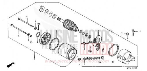 STARTING MOTOR FJS600A4 de 2004